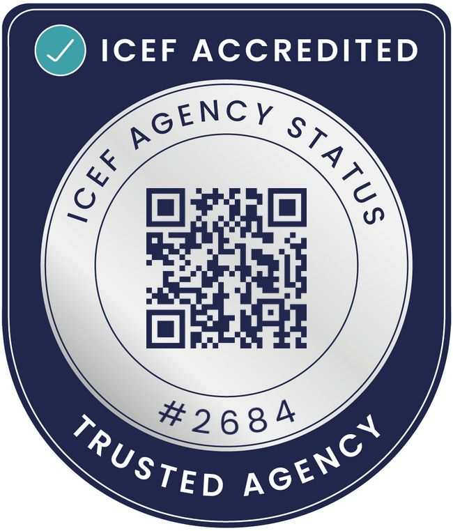 ICEF Agency Status badge, agency number 2684
